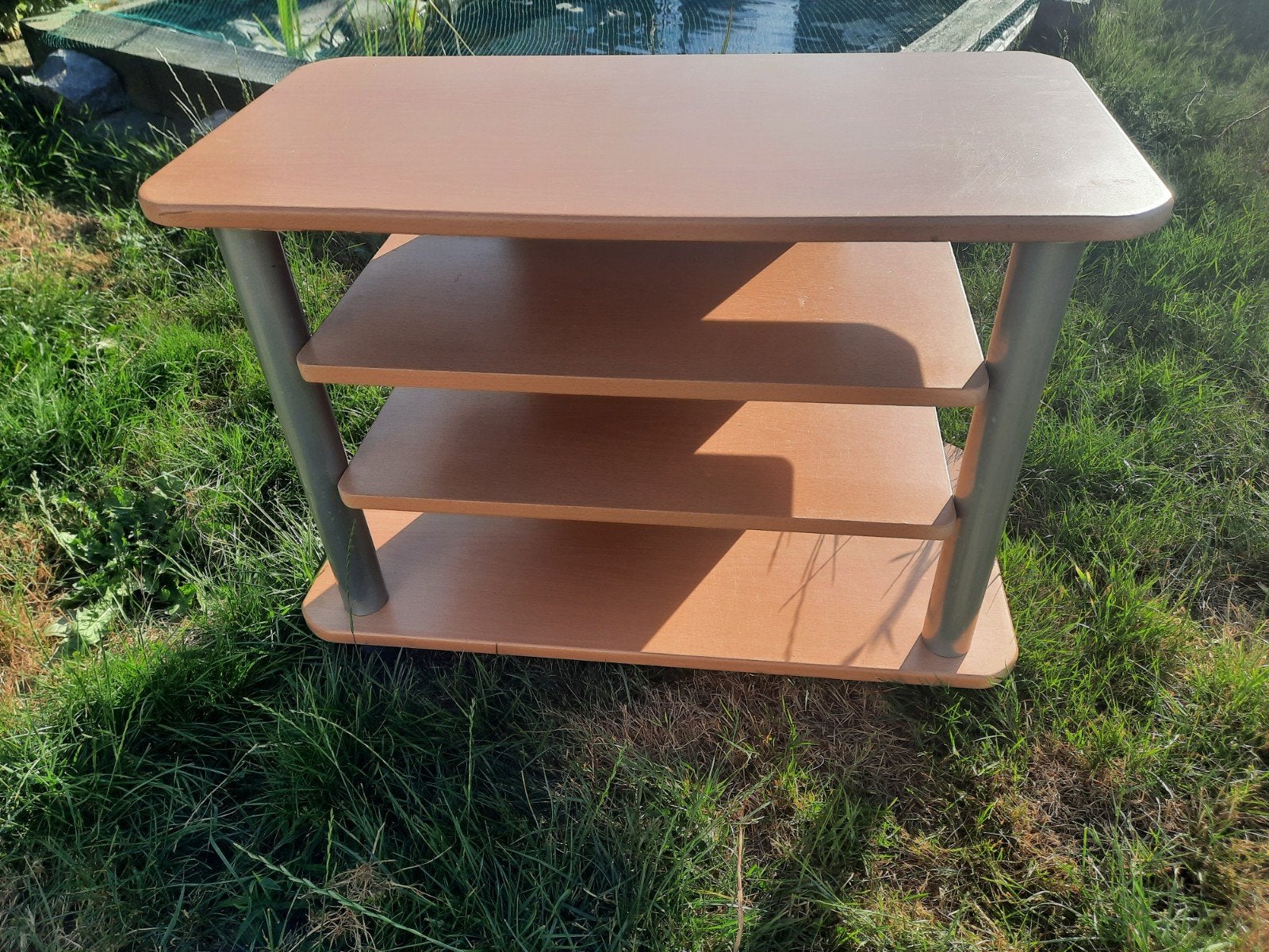 Table pour bureau ou TV ou autre sur 4 roulettes 3 étages, Caravanes & Camping, Enlèvement, Autre