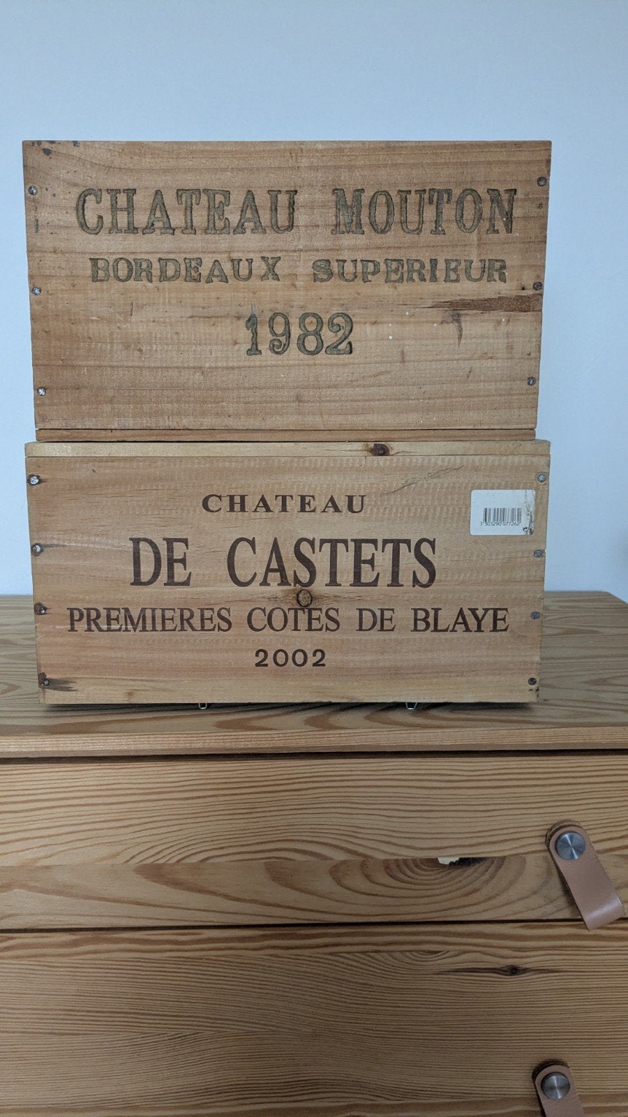 caisse vin, Enlèvement, Utilisé