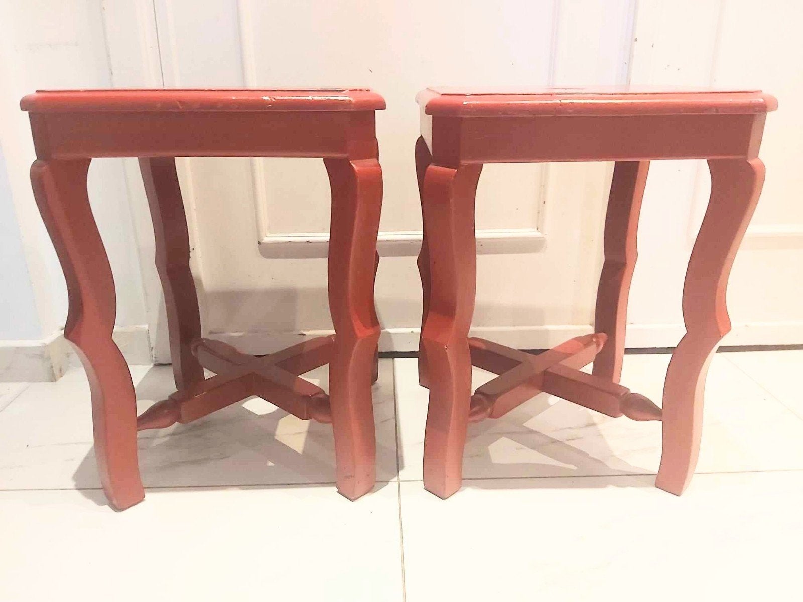 Chaises vintage en bois massif — Design minimaliste !

Pra, Maison & Meubles, Tabourets, Enlèvement