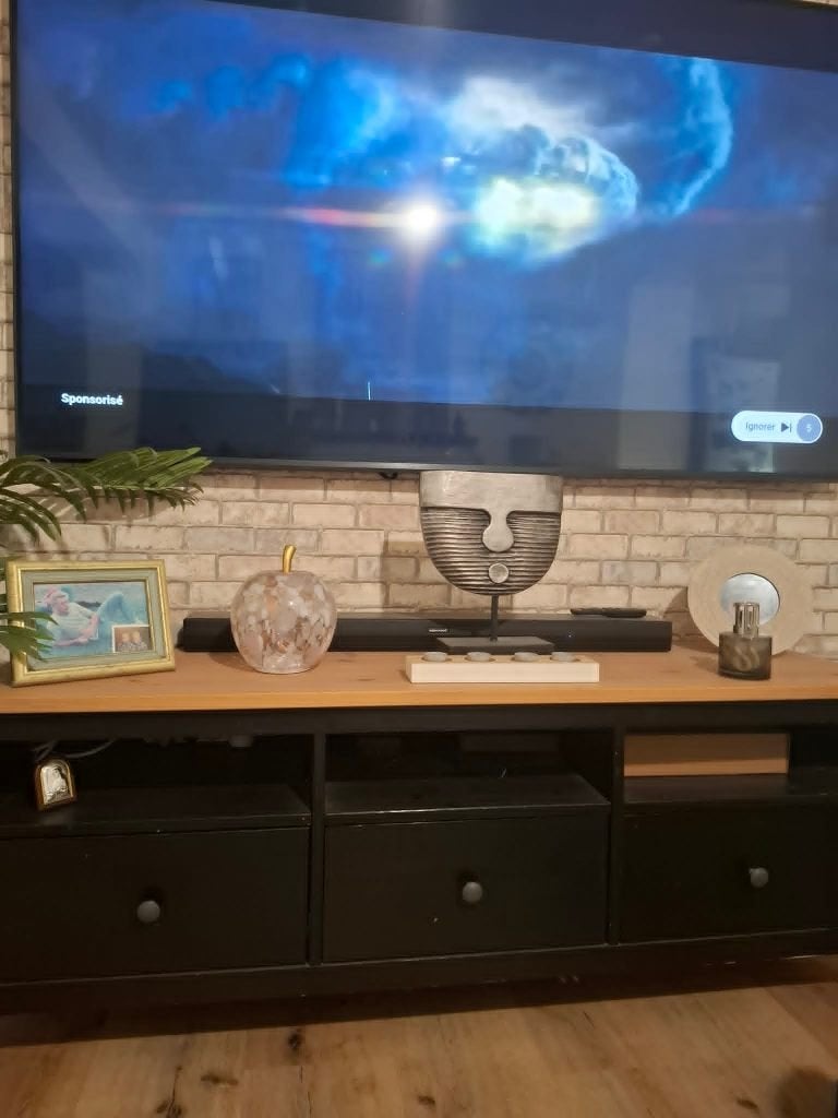 meuble tv noir, 25 à 50 cm, Moins de 100 cm, Comme neuf, 100 à 150 cm