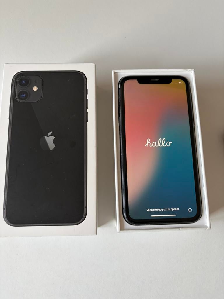 Iphone 11 64GB, Telecommunicatie, Ophalen, Gebruikt, 71 %, Zwart