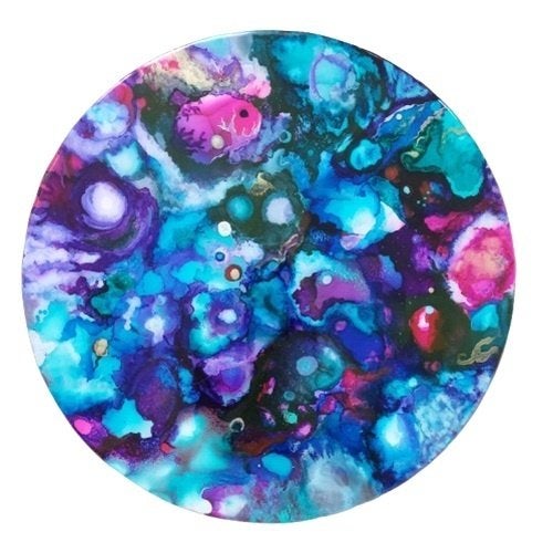 Kunsthandel Gennep - "Nebula Reflections", Antiek en Kunst, Kunst | Schilderijen | Modern, Ophalen of Verzenden, Hout, Gesigneerd