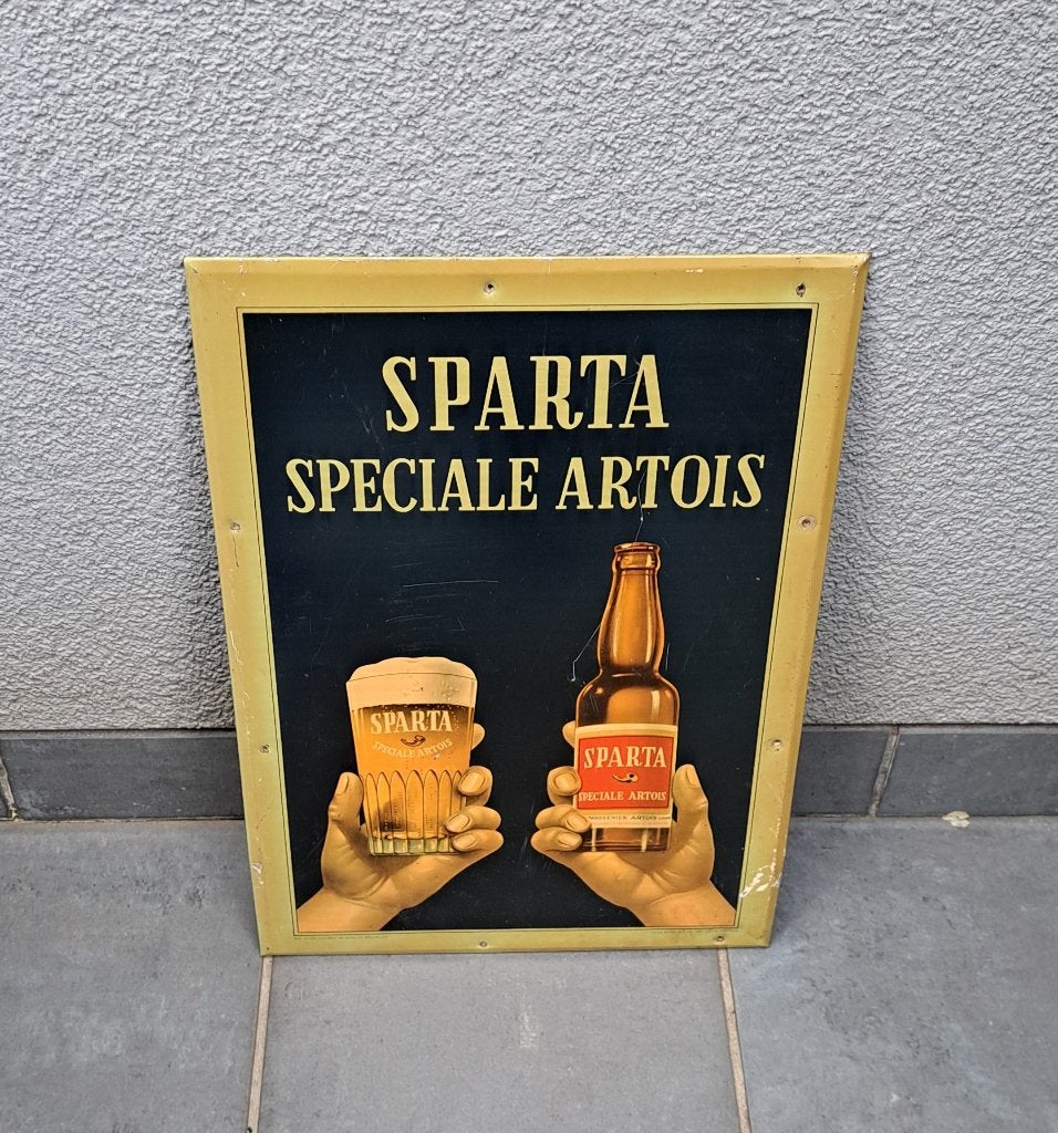 Publicité Sparta special Artois 1952, Enlèvement ou Envoi, Utilisé, Panneau publicitaire