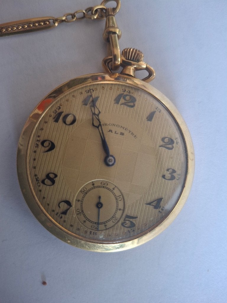 montre gousset, Bijoux, Sacs & Beauté, Enlèvement, Montre de poche, Avec chaîne, 1930 à 1960