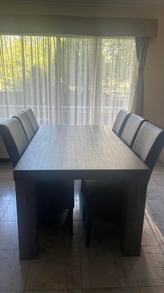 Table Salle à manger avec 6 chaises, Enlèvement, Utilisé, 4 à 6 chaises