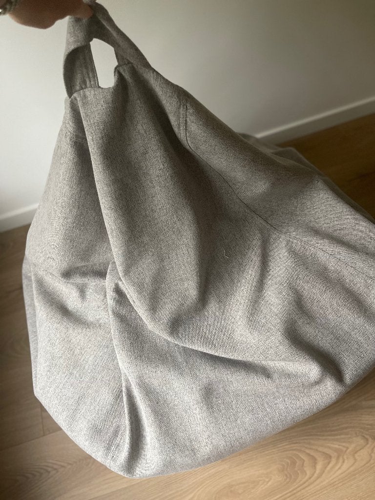 Zitzak, Enlèvement, Comme neuf, Gris, Pouf