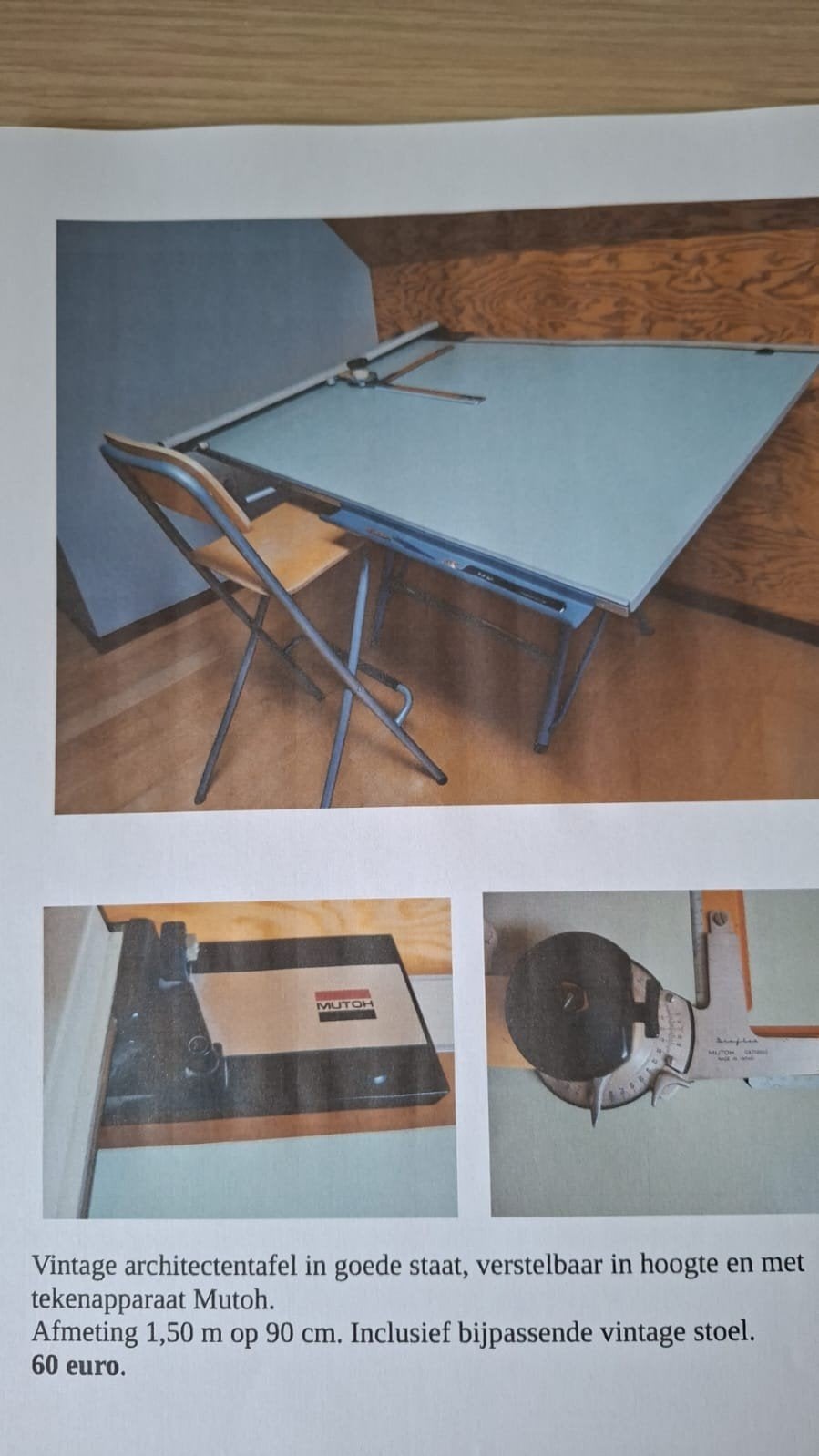 architectentafel, Enlèvement