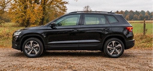 Skoda Karoq Clever 1.5 TSI DSG - automaat - leder, Auto's, 4 cilinders, 700 kg, 1445 kg, Zwart