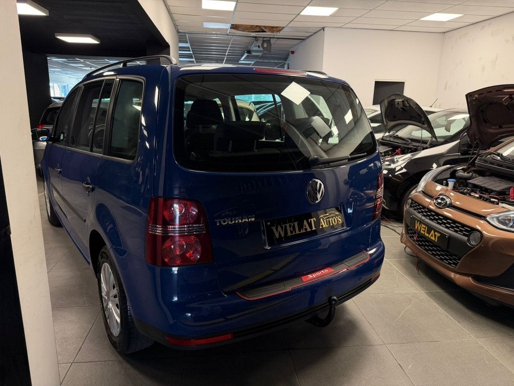 VW TOURAN 7 PLAATS 173.000 KM BENZINE BLANCO GEKEURD, Autos, Bluetooth, Entreprise, 102 kW, Boîte manuelle
