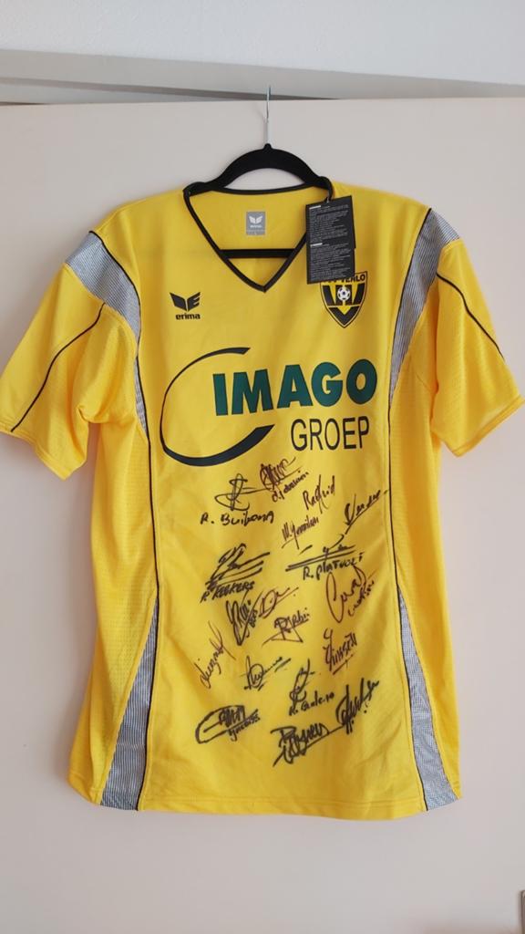Gesigneerd VVV-Venlo Thuisshirt - Nieuw met kaartjes, Sport en Fitness, Maat L, Ophalen of Verzenden, Shirt