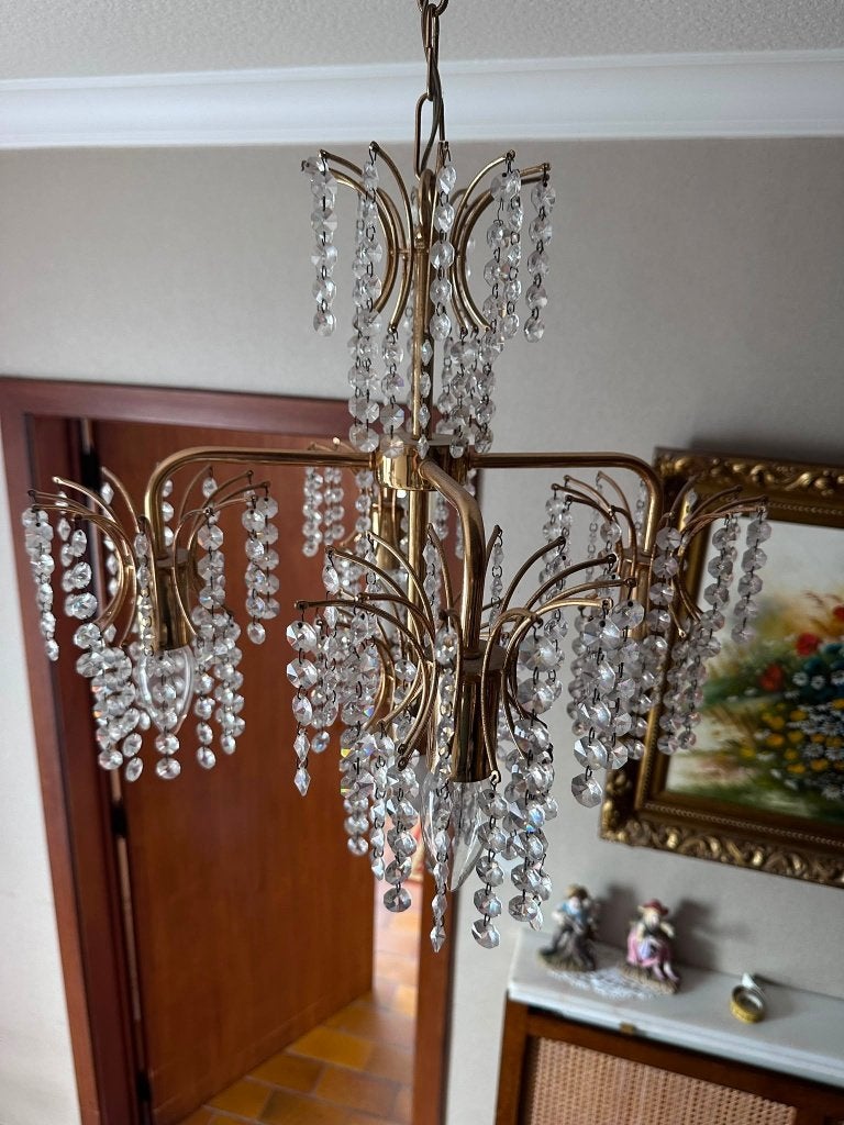 Luster, Huis en Inrichting, Ophalen, Gebruikt, Glas