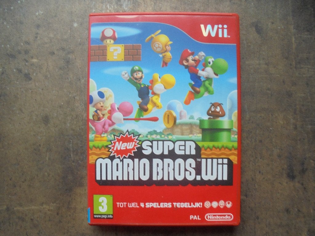 New Super Mario Bros. Wii voor Wii (zie foto's), Enlèvement ou Envoi, 1 joueur, Aventure et Action, Utilisé