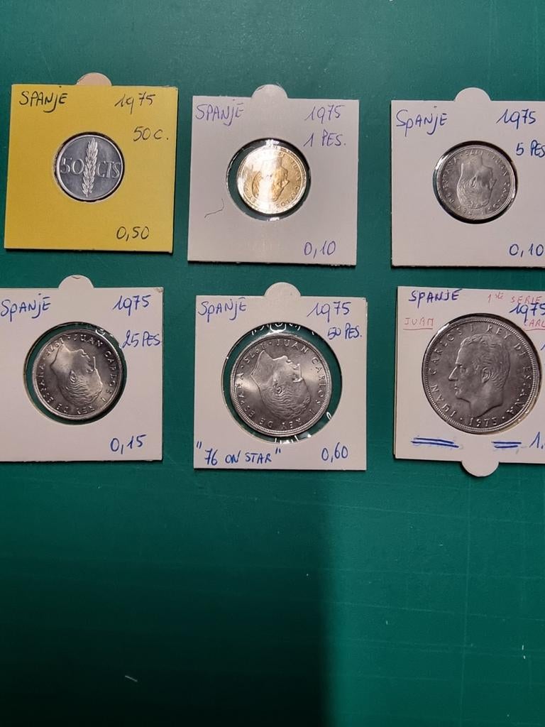 Spanje 1975 [76] proof set munten, Ophalen of Verzenden, Spanje