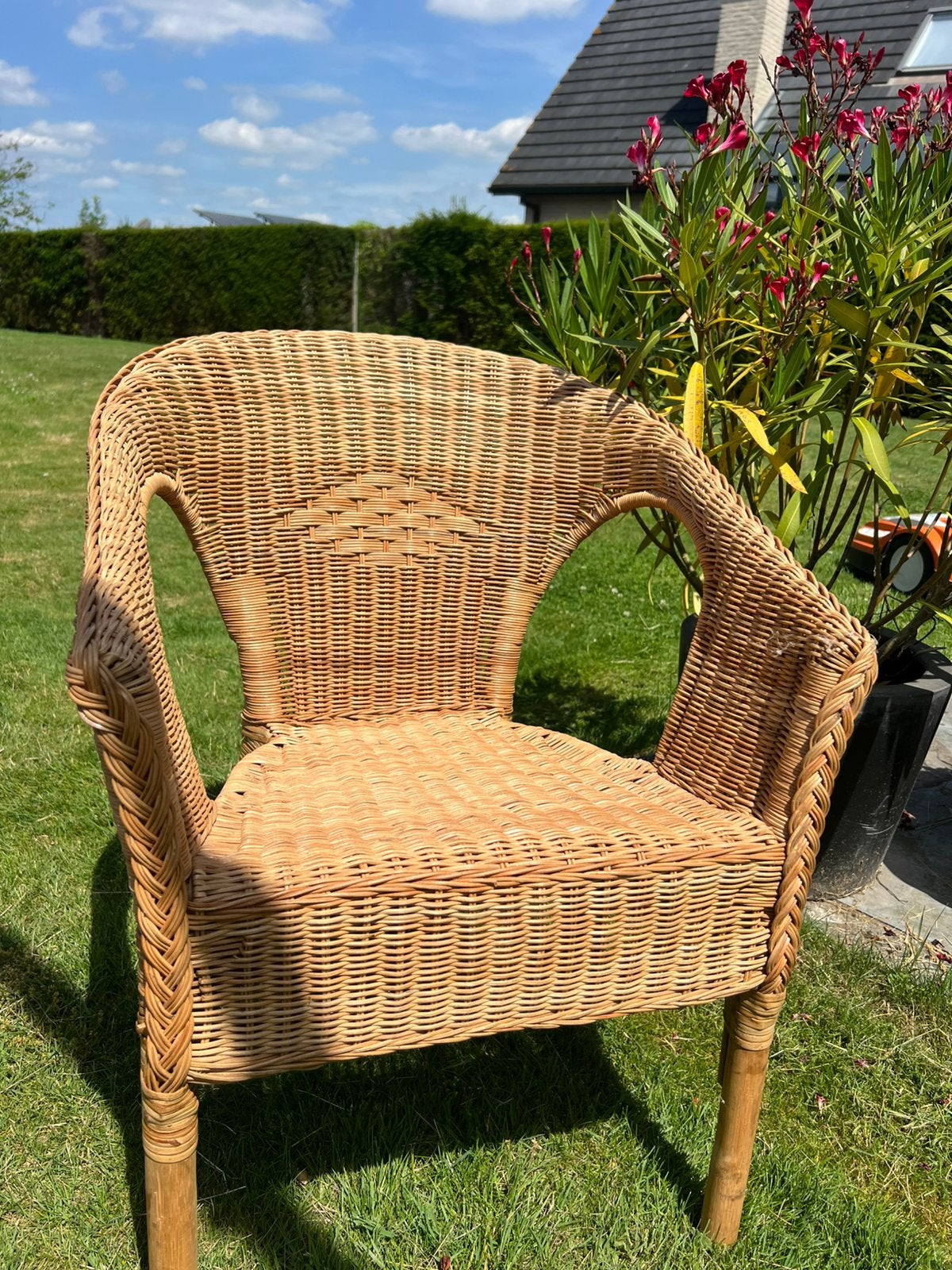 Rotan zeteltje, Jardin & Terrasse, Chaises de jardin, Enlèvement, Comme neuf, Rotin