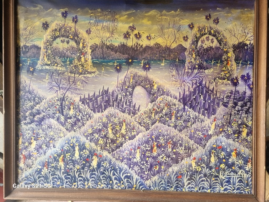 Tableau, toile, Antiquités & Art, Autres sujets, Peinture à l'huile, Enlèvement, Autres styles