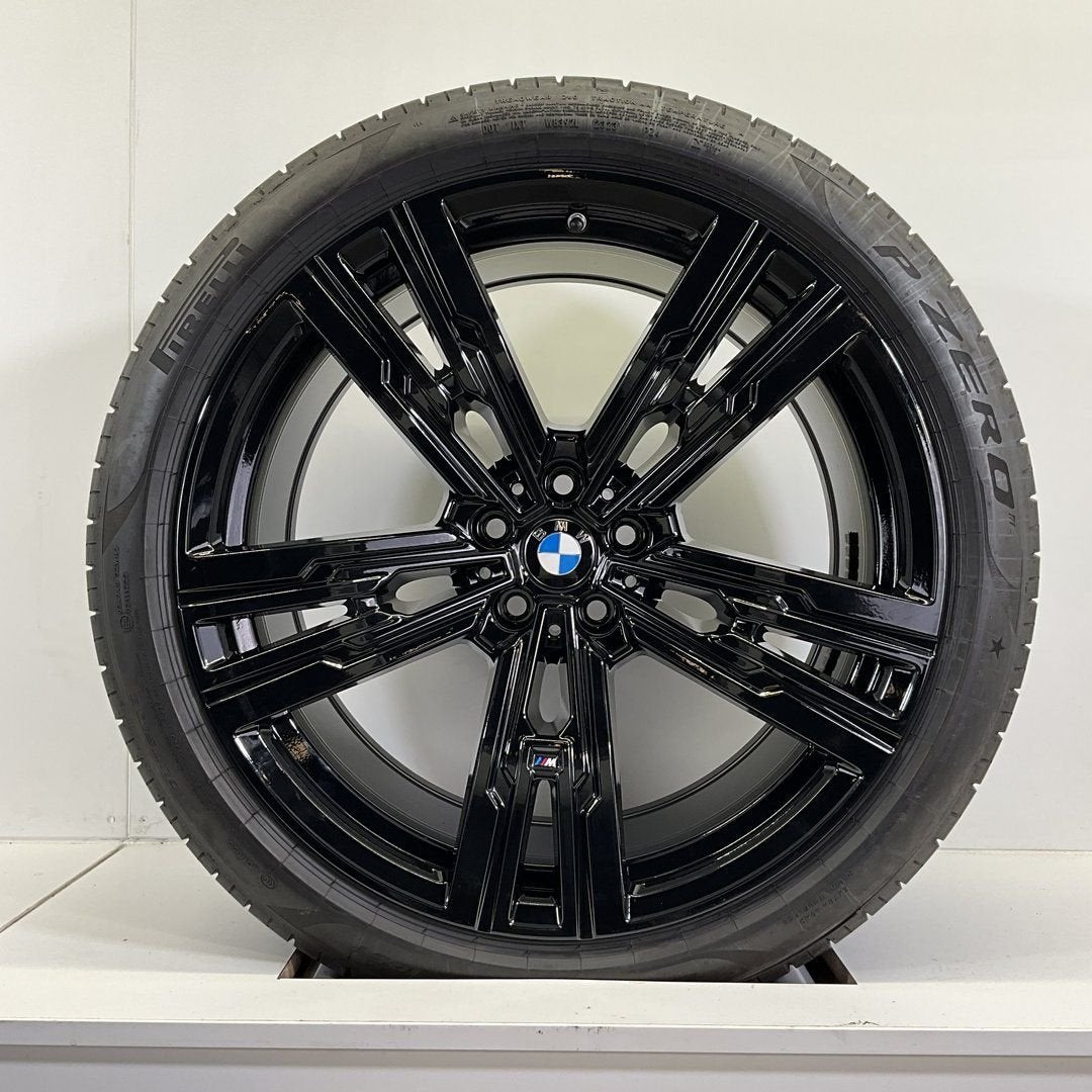 BMW 7 SERIE G70 I7 X3 G45 BREEDSET VELGEN + ZOMERBANDEN 21 I, Gebruikt, 255 mm, -, -