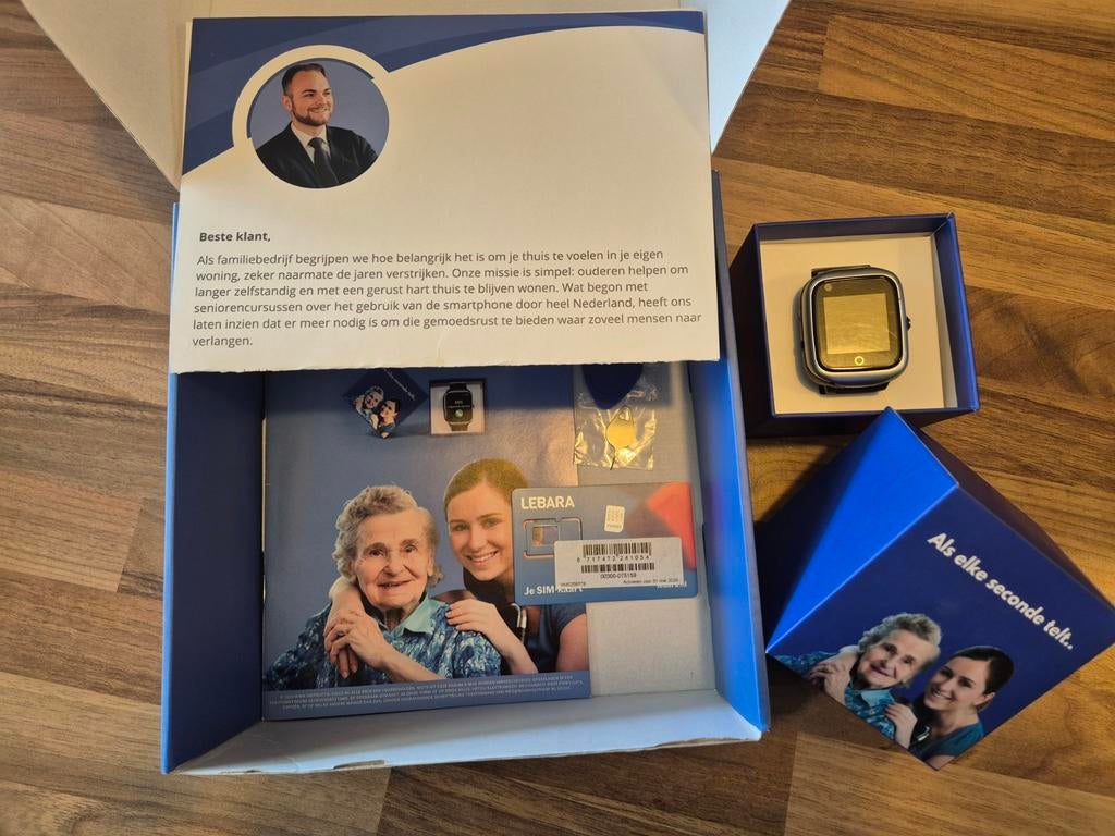 PersonalClick horloge senioren, met val alarm, Ophalen of Verzenden, GPS
