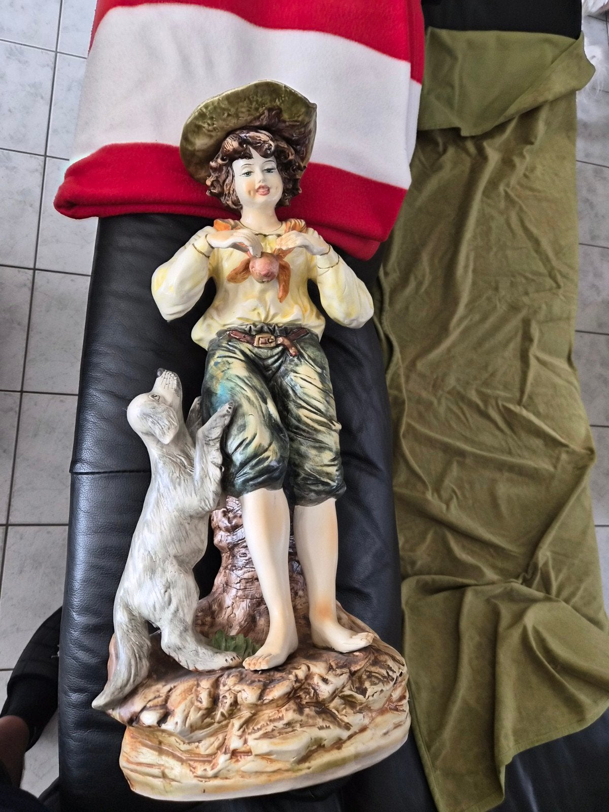 jongen met hond, Antiek en Kunst, Ophalen