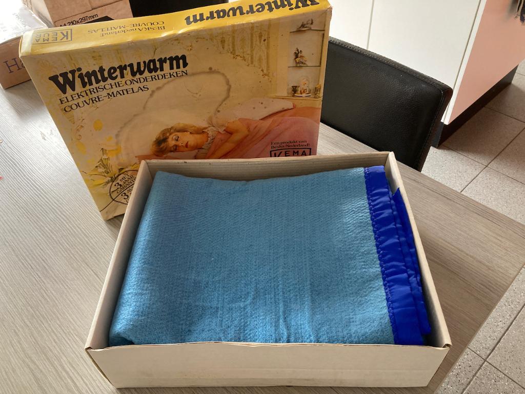 Elektrisch deken WINTERWARM, 2 personen. Nieuwe staat, Neuf, Enlèvement ou Envoi, Autres types, Bleu