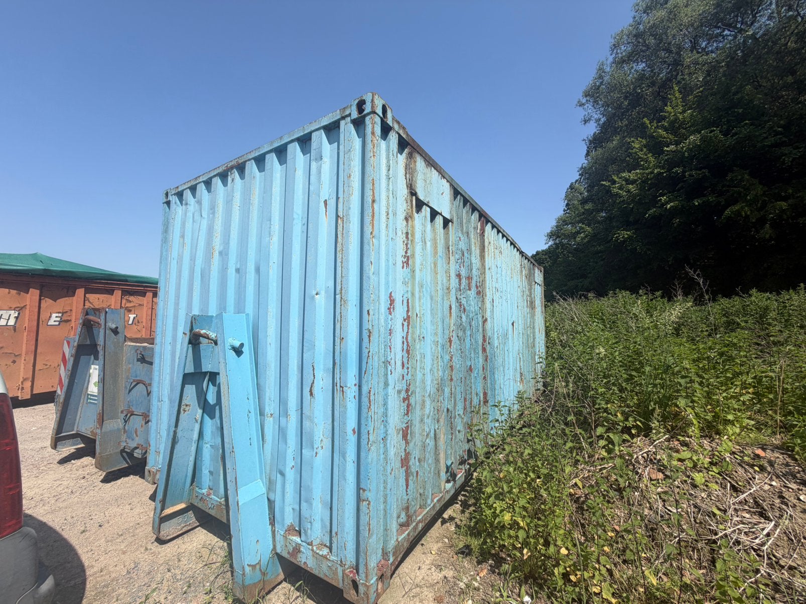 Gesloten haakarm container 8 meter, Zakelijke goederen, Machines en Bouw | Keten en Containers, Ophalen