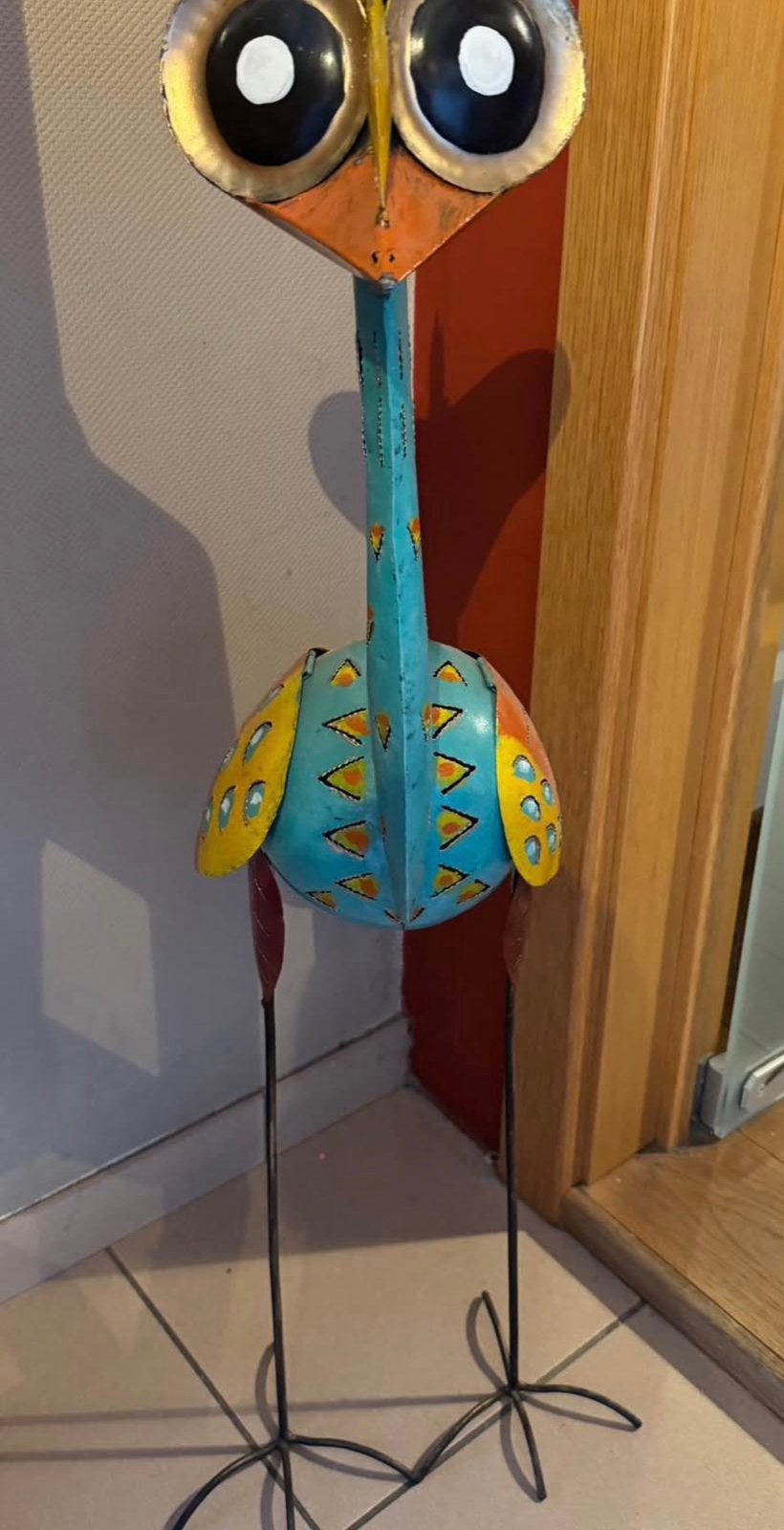 Oiseau fer recyclé, Antiquités & Art, Art | Art non-occidental, Enlèvement, Métal
