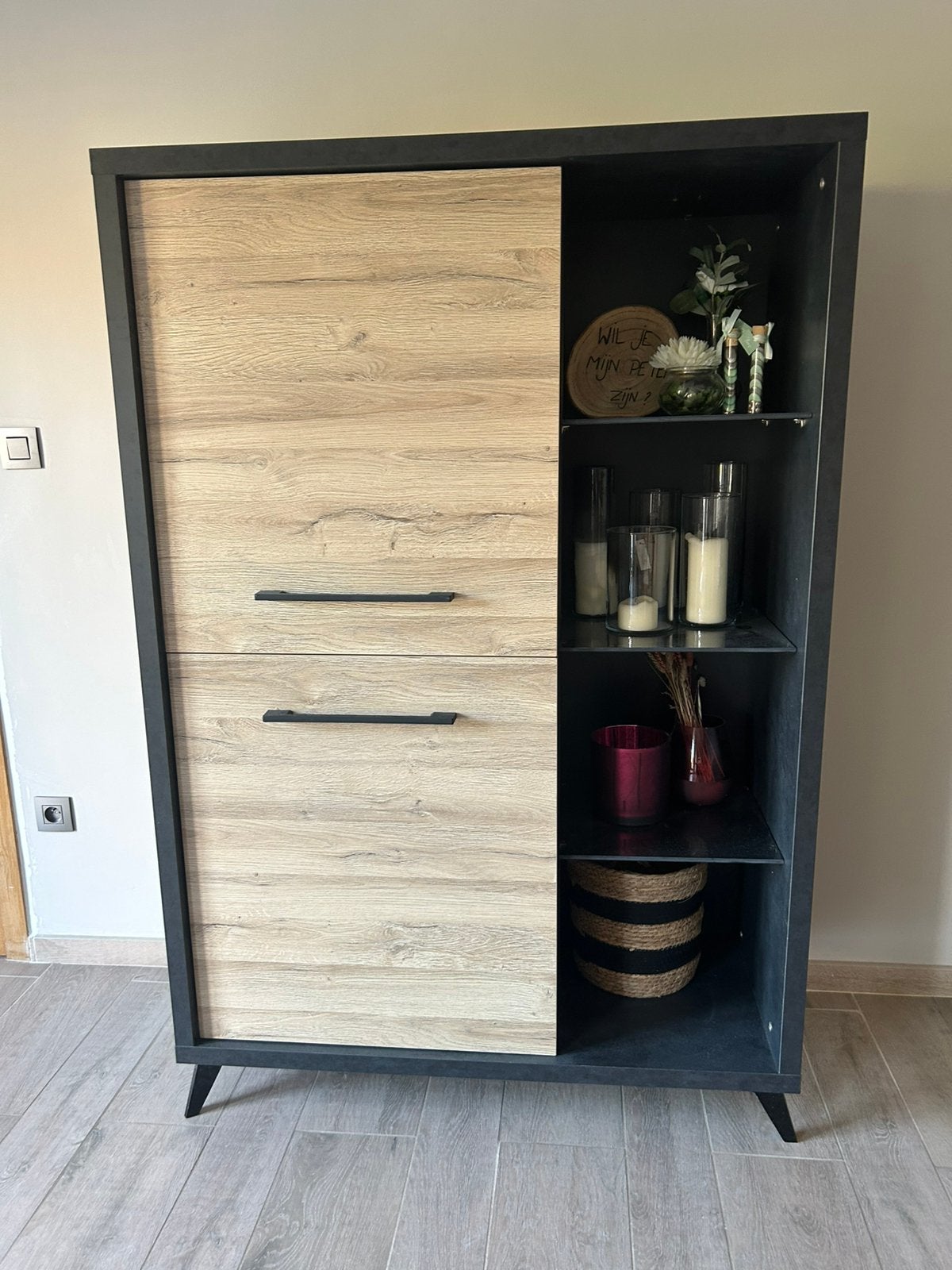 Eettafel + barkast+ tv kast te koop, Maison & Meubles, Salles à manger complètes, Enlèvement, Utilisé