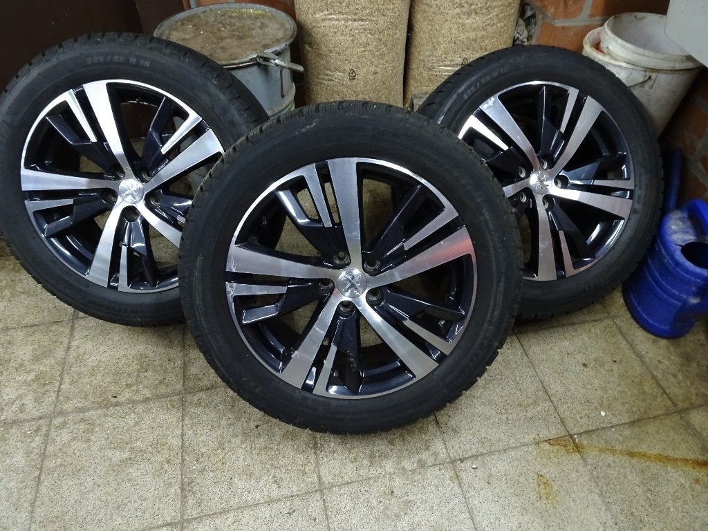 4 originele velgen peugeot 3008 (5x108), Autos : Pièces & Accessoires, Pneus & Jantes, Pneus hiver, 18 pouces, Enlèvement, Jante(s)