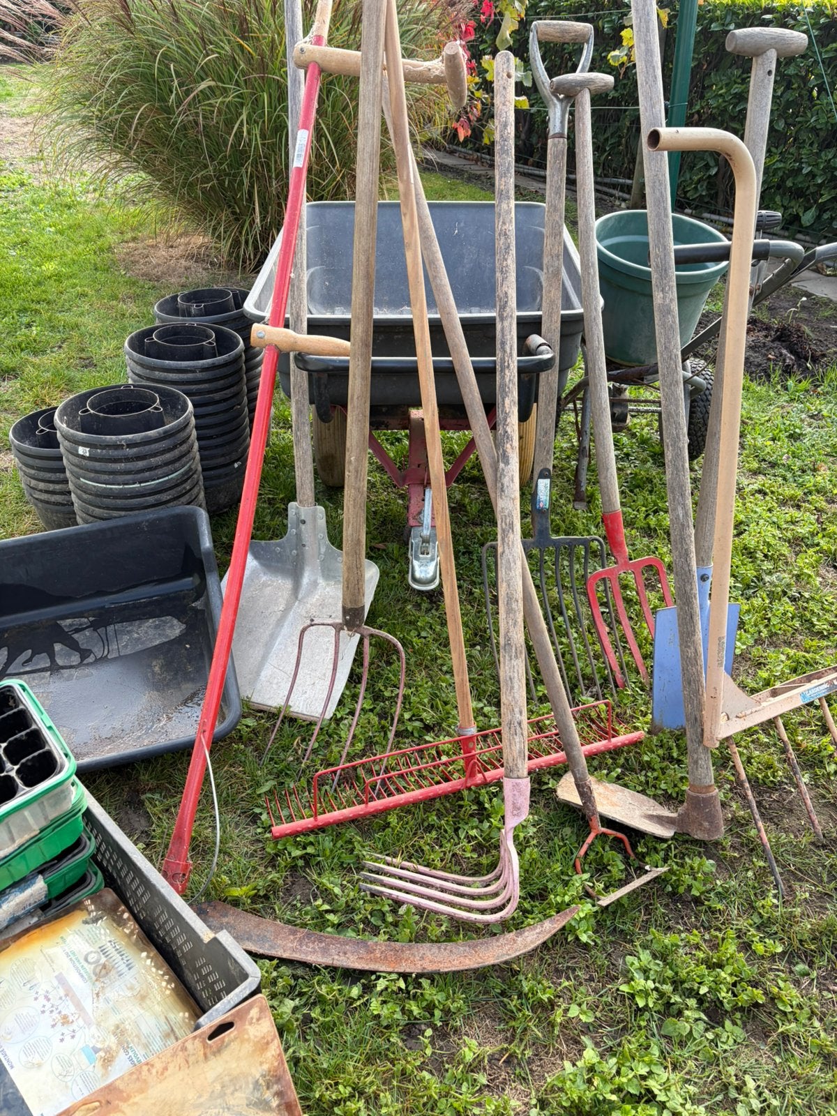 Outil de jardin, Enlèvement, Utilisé