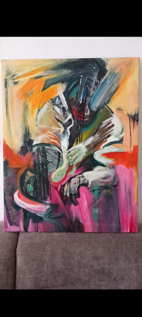 peinte par Grégory Van der Stighelen 11,8,1977, Antiquités & Art, Art | Peinture | Classique, Enlèvement ou Envoi, Signé, Portrait ou Personnes