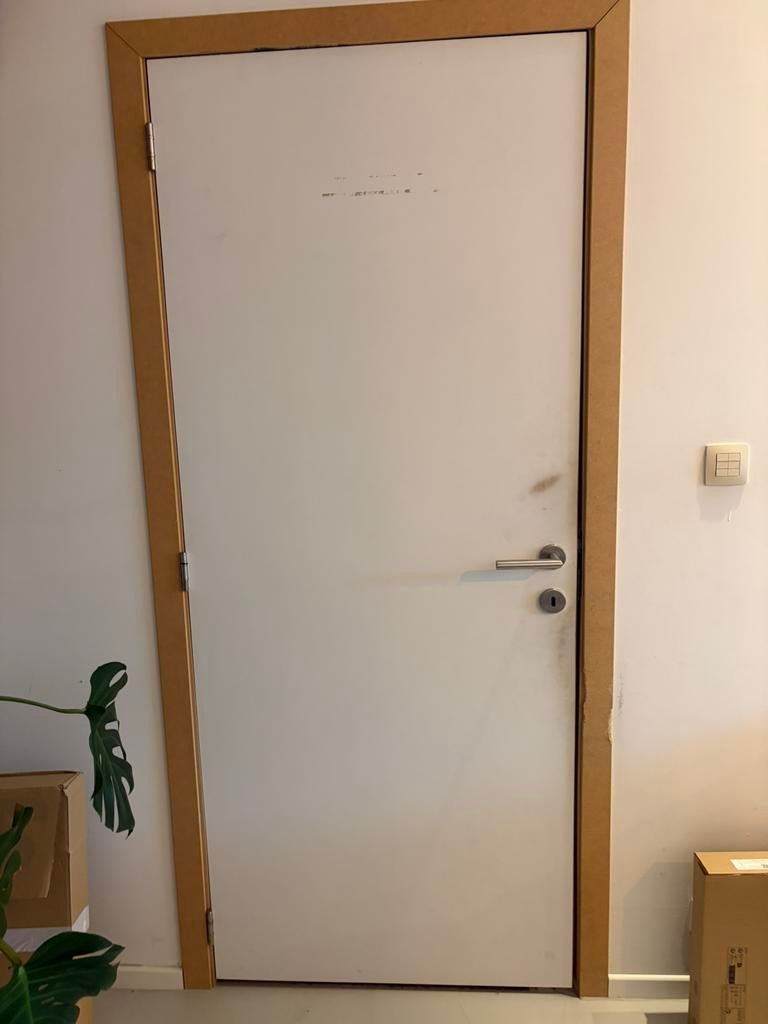 2 x schilderdeur gebruikt, Doe-het-zelf en Bouw, Ophalen, Gebruikt, 80 tot 100 cm, Binnendeur