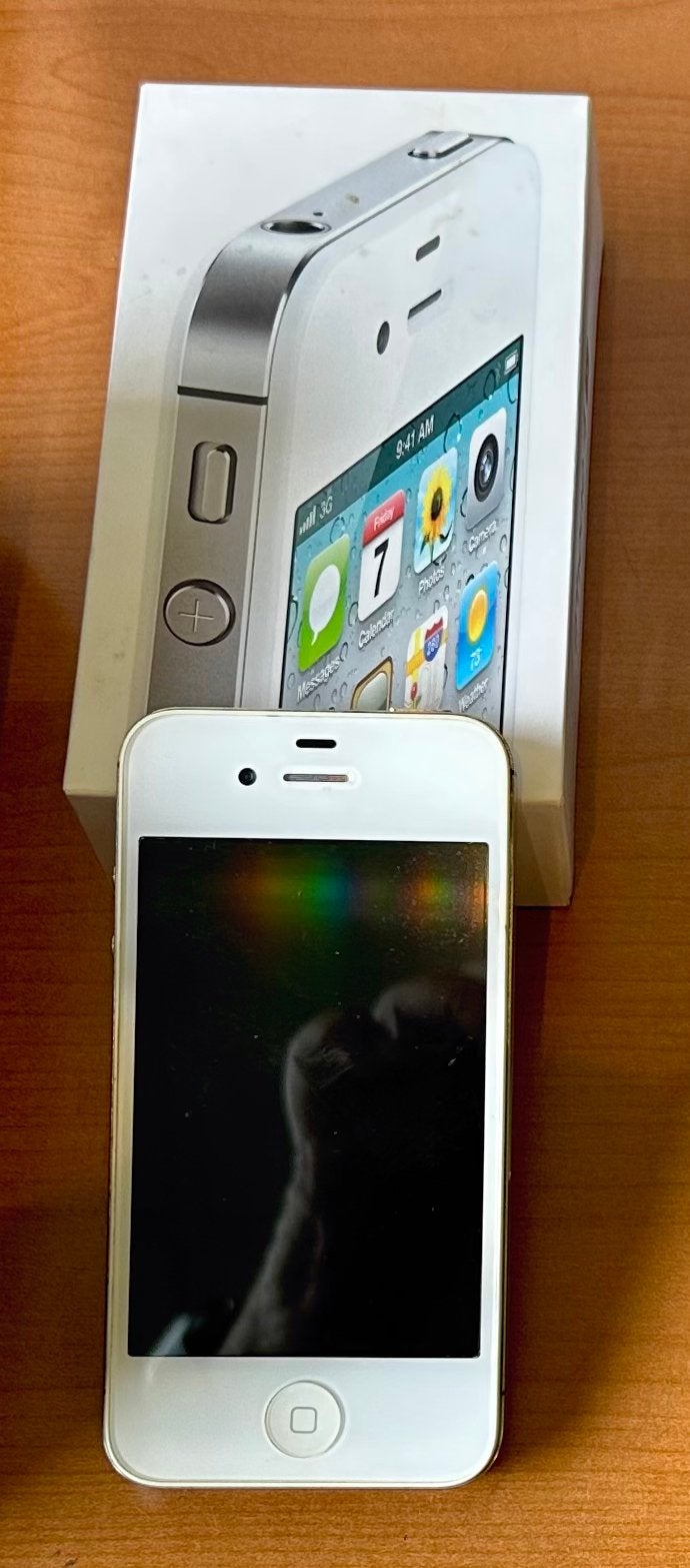 Apple iPhone 4S 16GB Wit — origineel, met doos — nette staat, Telecommunicatie, Ophalen, Gebruikt, 16 GB, Wit