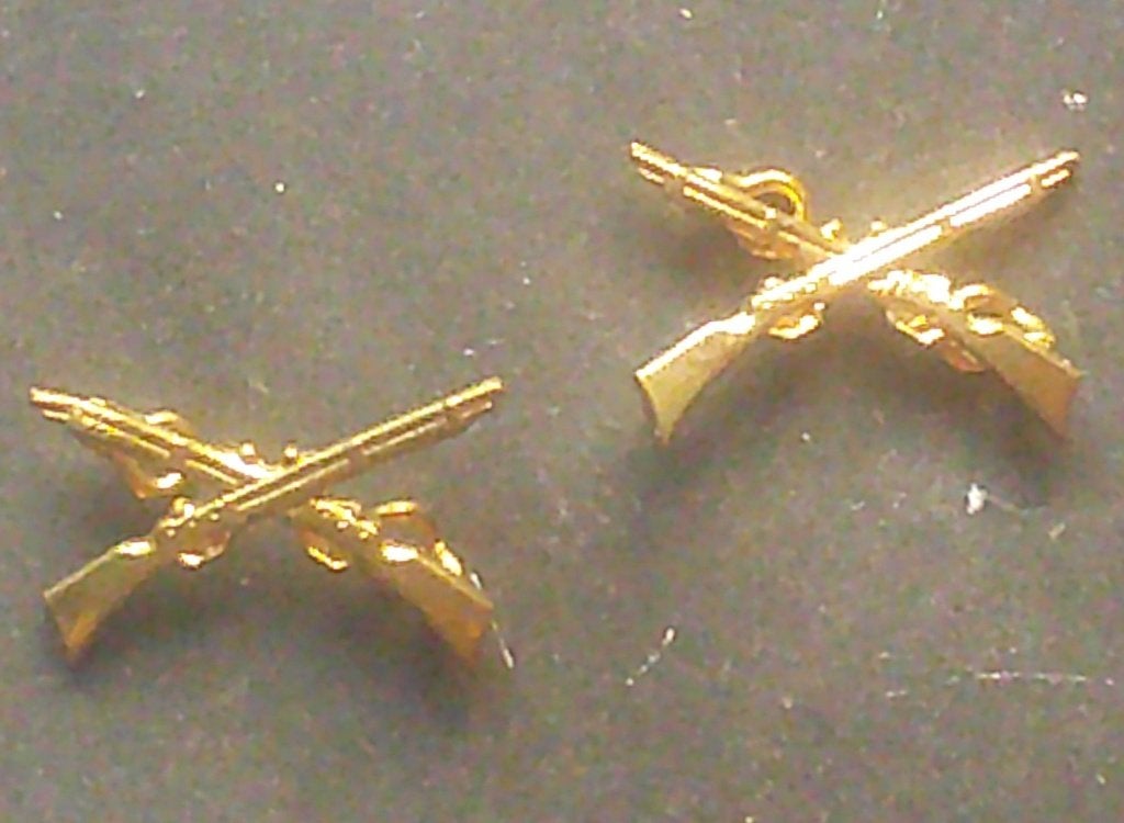 Insignes de passants d'épaule ou de collets FP Congo belge, Envoi, Armée de terre, Emblème ou Badge