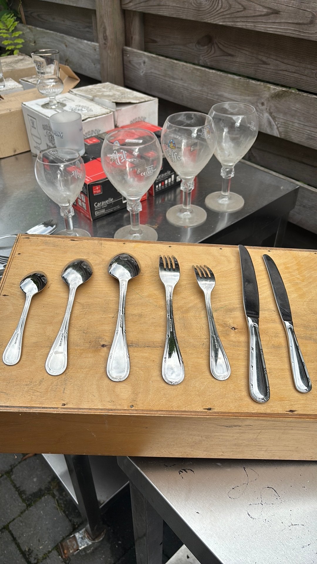 Bestek horeca, Bestekset, Overige typen, Ophalen of Verzenden, Zo goed als nieuw