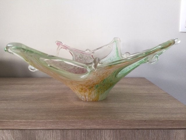 Vintage Summerso Murano glazen schaal. In perfecte staat., Ophalen, Schaal, Nieuw, Glas