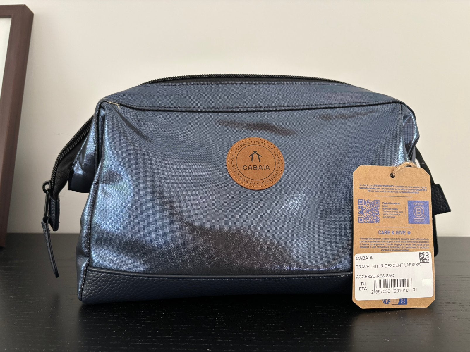 Trousse de toilette Cabaïa large neuve avec étiquette, Handtassen en Accessoires, Ophalen, Nieuw, Blauw, Dame
