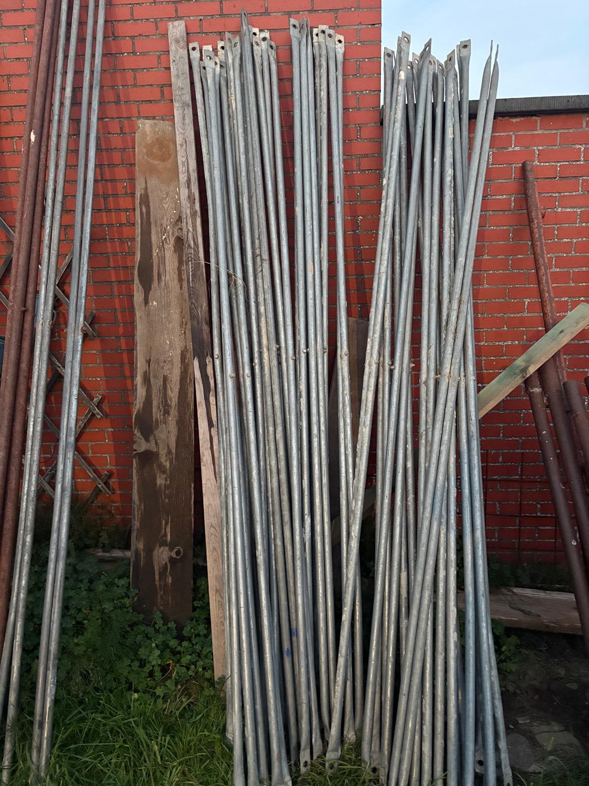 Bouwstelling: bokken, kruisen en planken, Doe-het-zelf en Bouw, Ophalen, Gebruikt