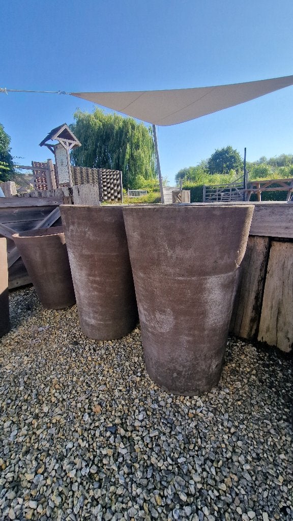 Extra Hoge Italiaanse Bloempotten, Tuin en Terras, Ophalen, Overige materialen, 40 cm of meer, Rond