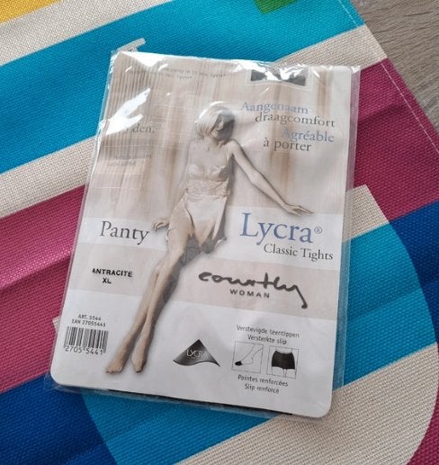 Panty Lycra antraciet xl 15 den, Kleding | Dames, Leggings, Maillots en Panty's, Maat 48/52 (XL), Ophalen of Verzenden, Zo goed als nieuw