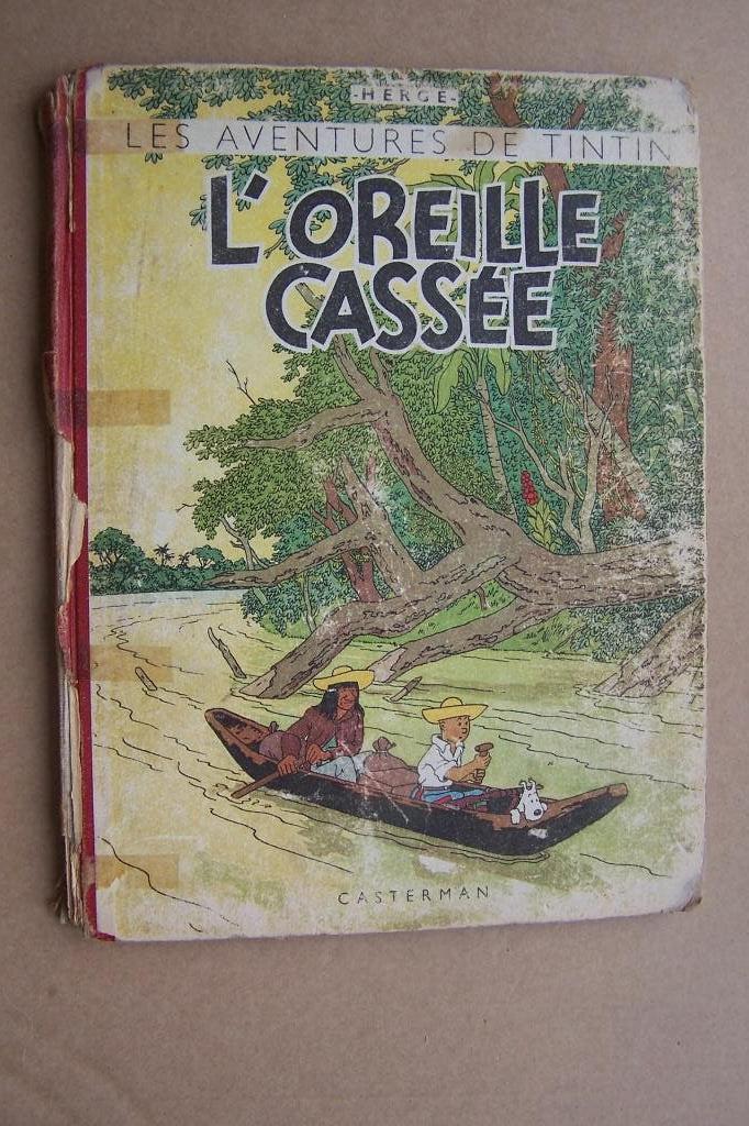 Tintin - L'Oreille cassée - A20 de 1943, Livres, Enlèvement ou Envoi, Utilisé, Hergé