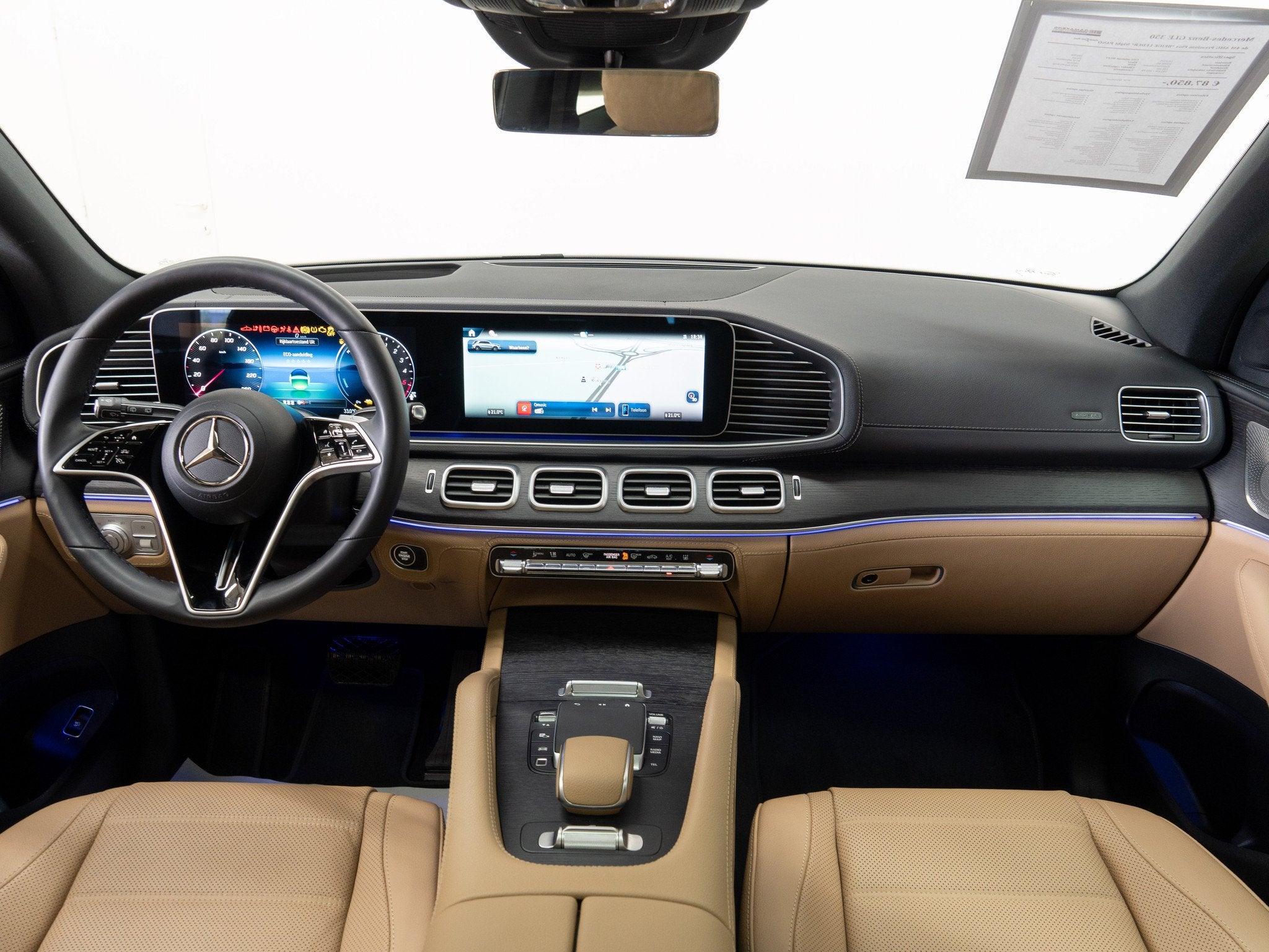 Mercedes-Benz GLE 350 de 4M AMG Premium Plus *BEIGE LEDER* N, Autos, Cuir, Achat, Commande vocale, Beige