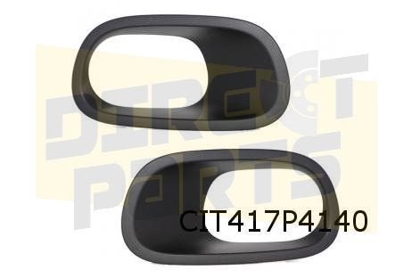 Citroen C3 (9/16-) mistlampgrilleset Links+Rechts zwart (bij, Voor, -, Nieuw, Ophalen of Verzenden