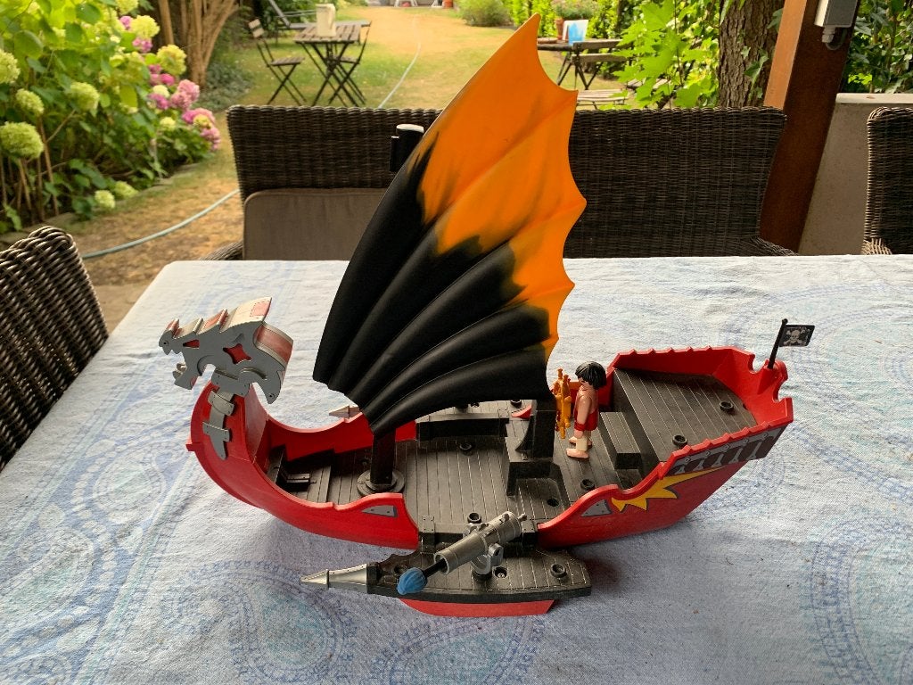 PLAYMOBIL: GROOT PIRATENSCHIP, Kinderen en Baby's, Speelgoed | Playmobil, Pirates, Losse onderdelen, Ophalen of Verzenden, Zo goed als nieuw