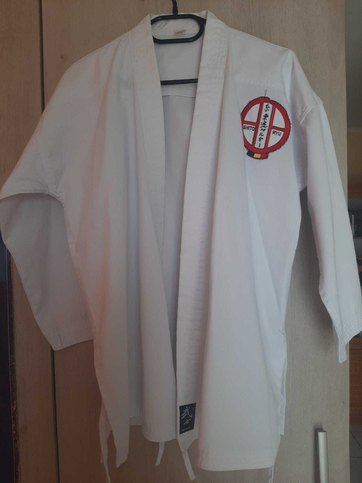 Volledig karatepak + handbescherming maat 1/150, Sport en Fitness, Vechtsporten en Zelfverdediging, Karate, Ophalen
