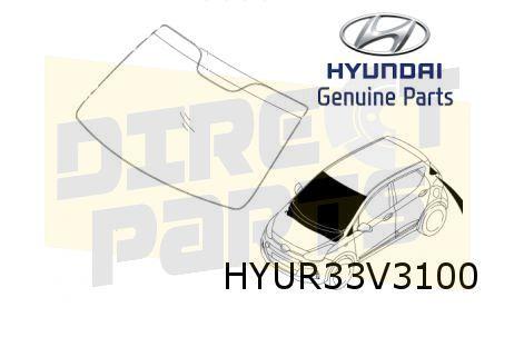 Hyundai i10 (1/14-2/20) voorruit (helder met band) Origineel, Autos : Pièces & Accessoires, Vitres & Accessoires, Hyundai, Neuf