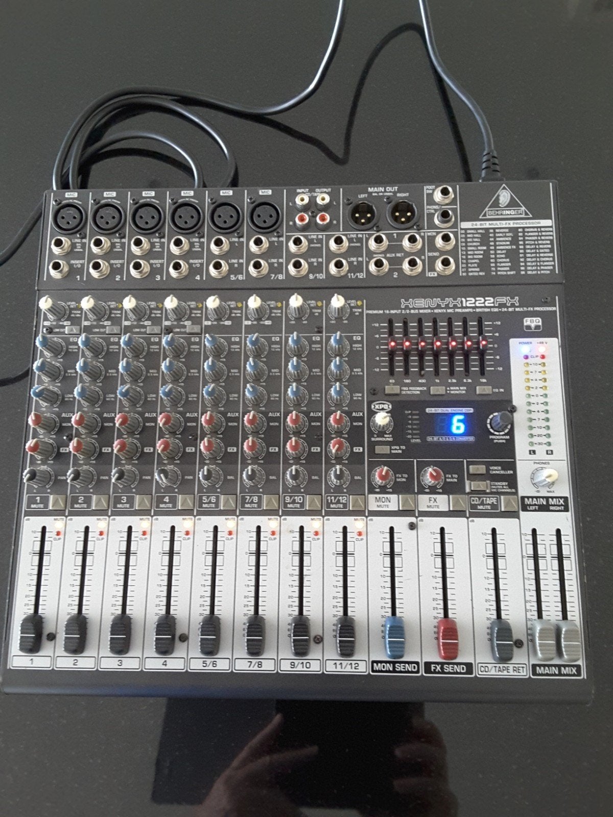 Behringer Xenyx 1222fx mengpaneel, Muziek en Instrumenten, Ophalen of Verzenden, Zo goed als nieuw