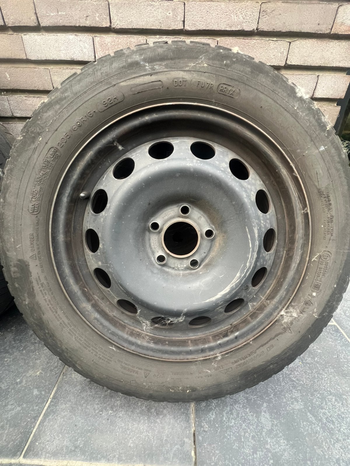 4 Autobanden met velgen, Auto diversen, Aanhangwagen-onderdelen, Ophalen, Gebruikt