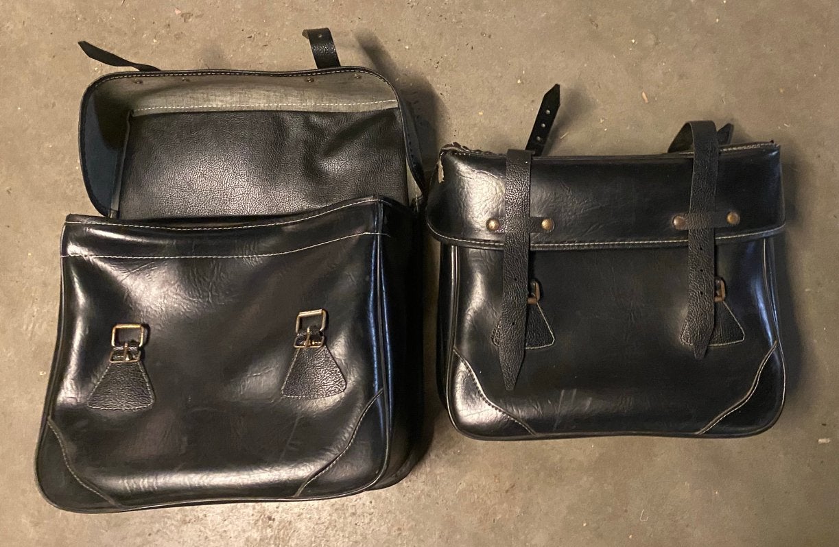 2 x Sacoches Motobecane Solex Mobylette Vintage Sacs, Vélos & Vélomoteurs, Enlèvement, Utilisé