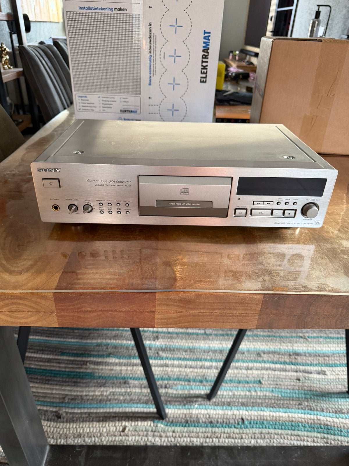Sony CDP-XB930 qs cd speler zilver, Enlèvement ou Envoi, Comme neuf, Sony