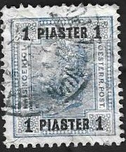 1 Postzegel 1903 Keizer Frans Jozef I [met opdruk], Postzegels en Munten, Ophalen of Verzenden, Gestempeld