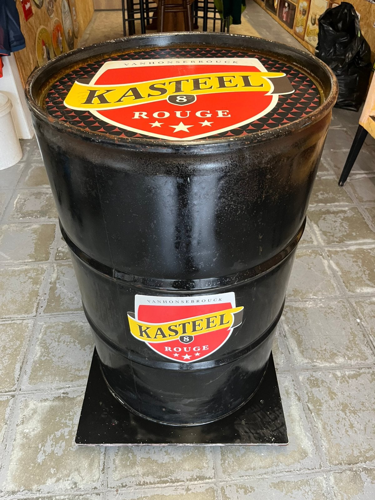 Vat van kasteelbier, Ophalen, Gebruikt